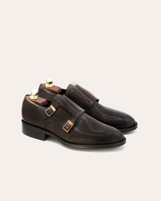 Chukka - Zapato monk chocolate welt