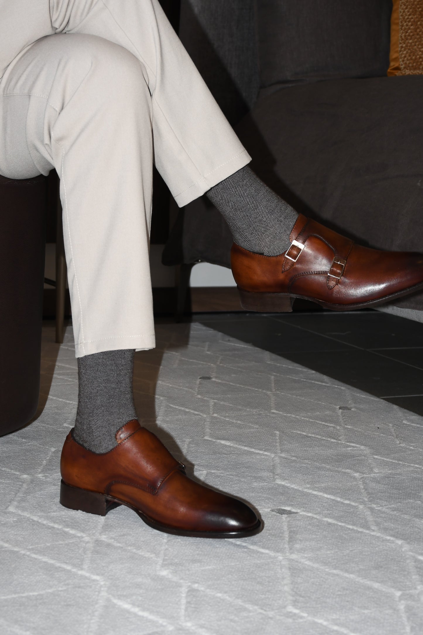 Chukka - Zapato monk miel welt