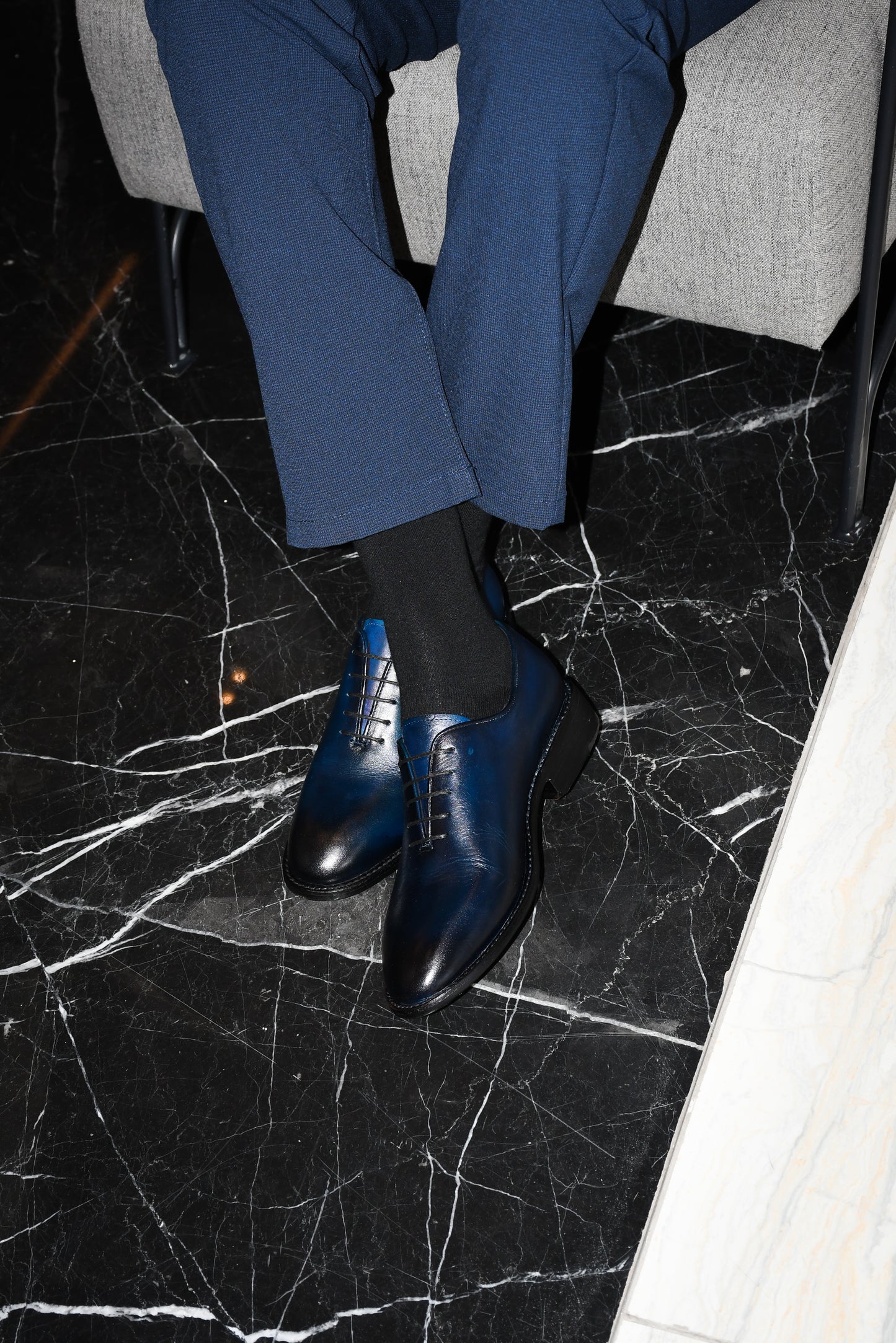 Kiotto - Zapato oxford azul welt